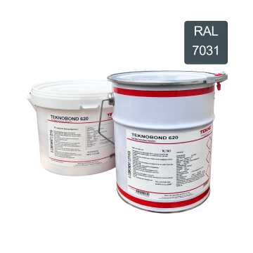 Эпоксидная краска на водной основе, паропроницаемая Teknobond 620, комплект 5 кг. Серая (RAL 7031)